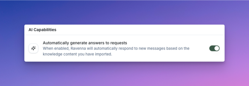 AI Answer Setting