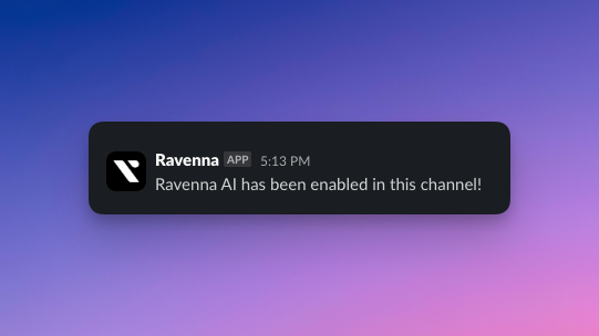 Ravenna AI Confirmation
