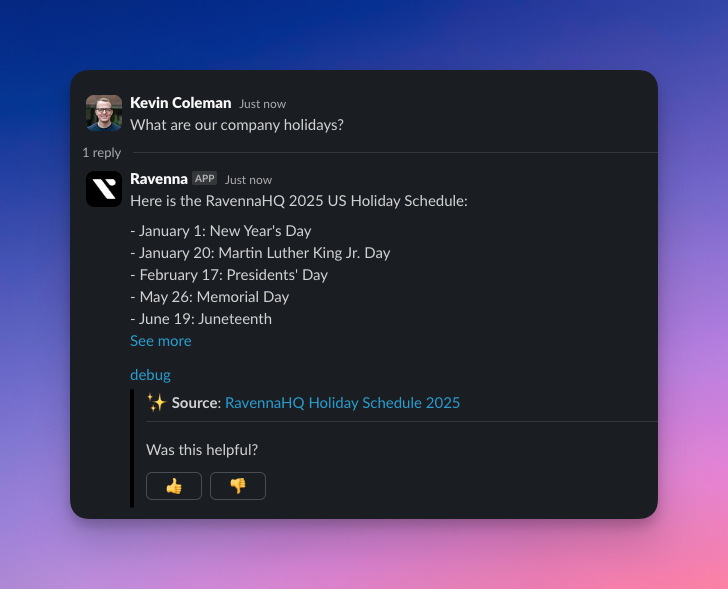 Slack Answer
