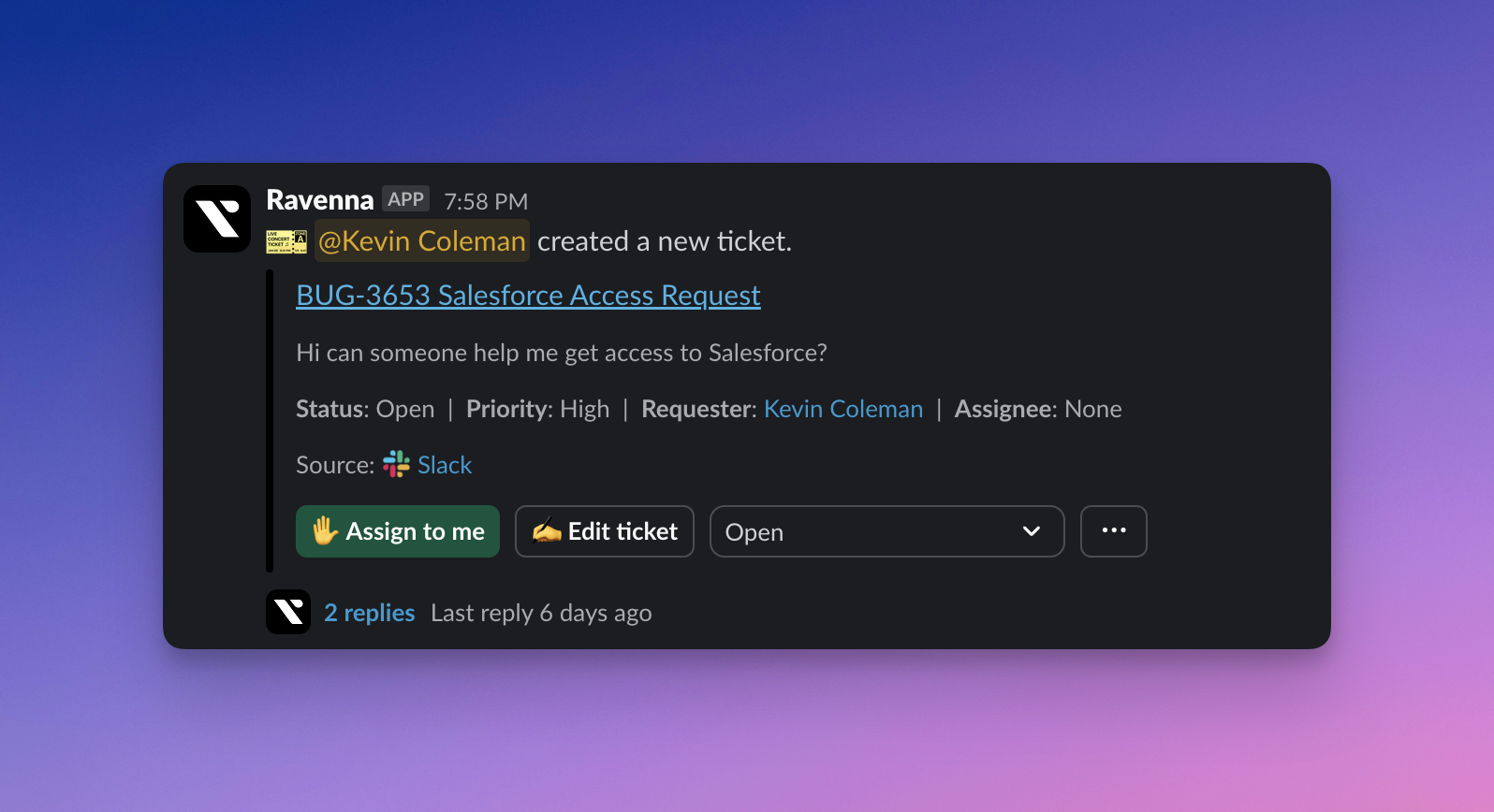 Ticket Actions in Triage