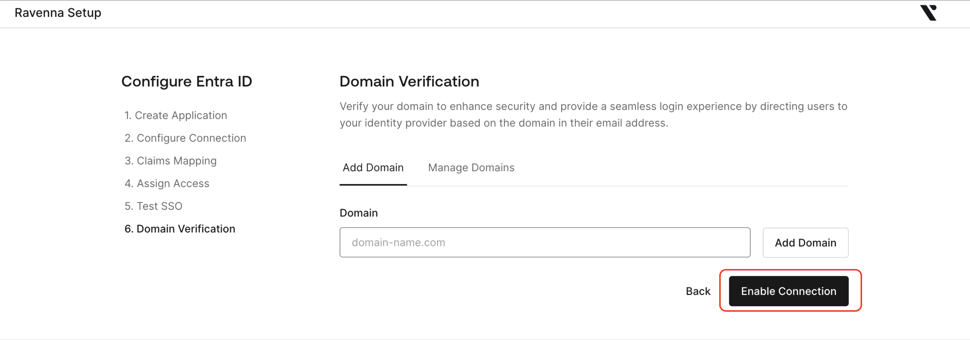 Complete SSO wizard