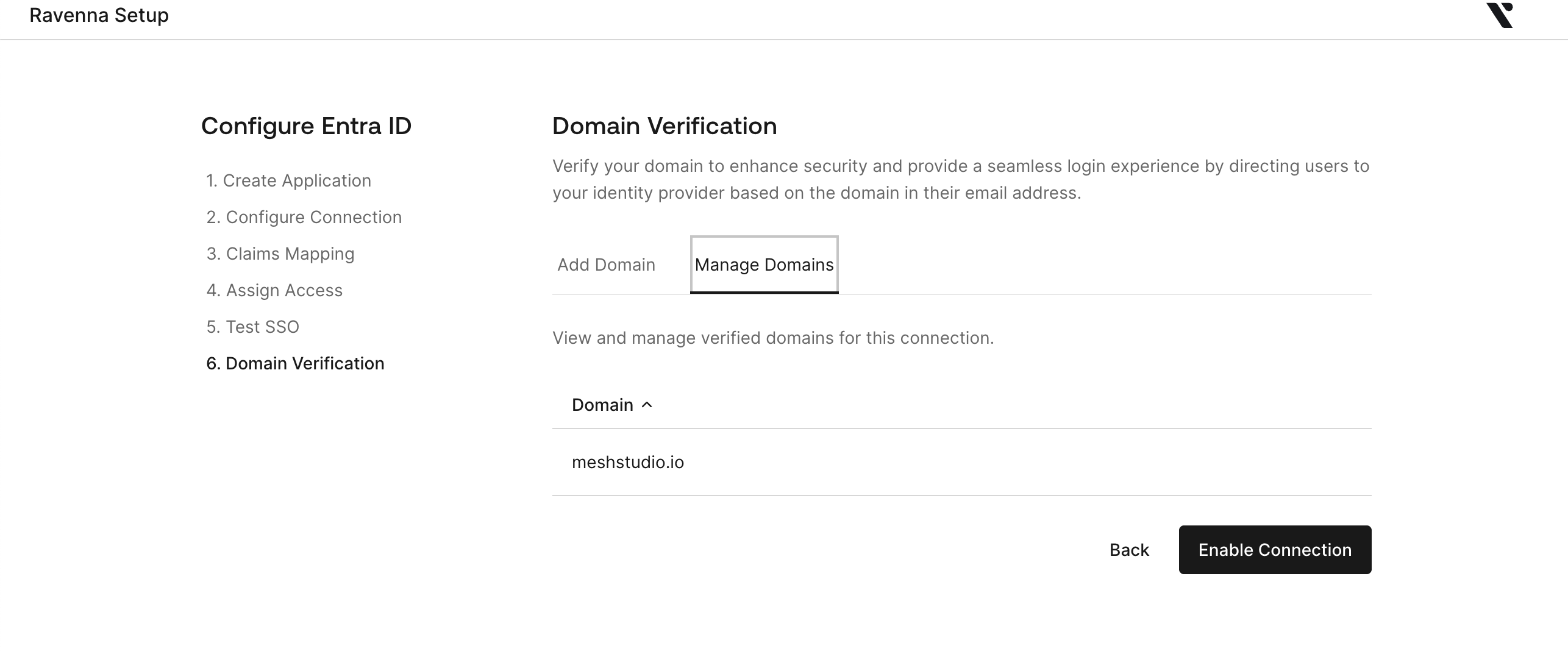 Review default managed domain