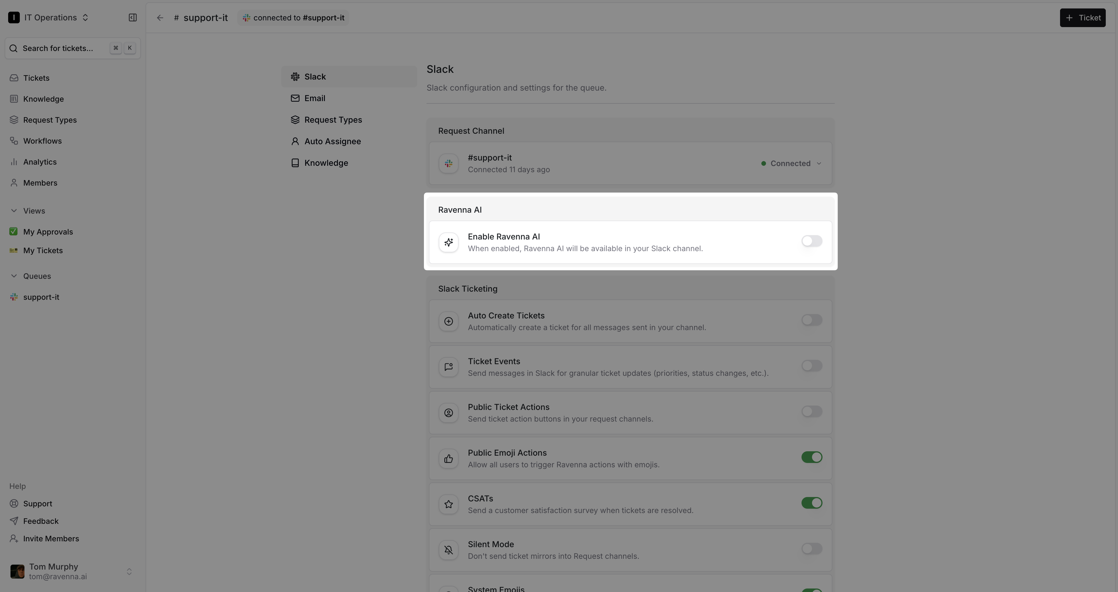 Queue Settings