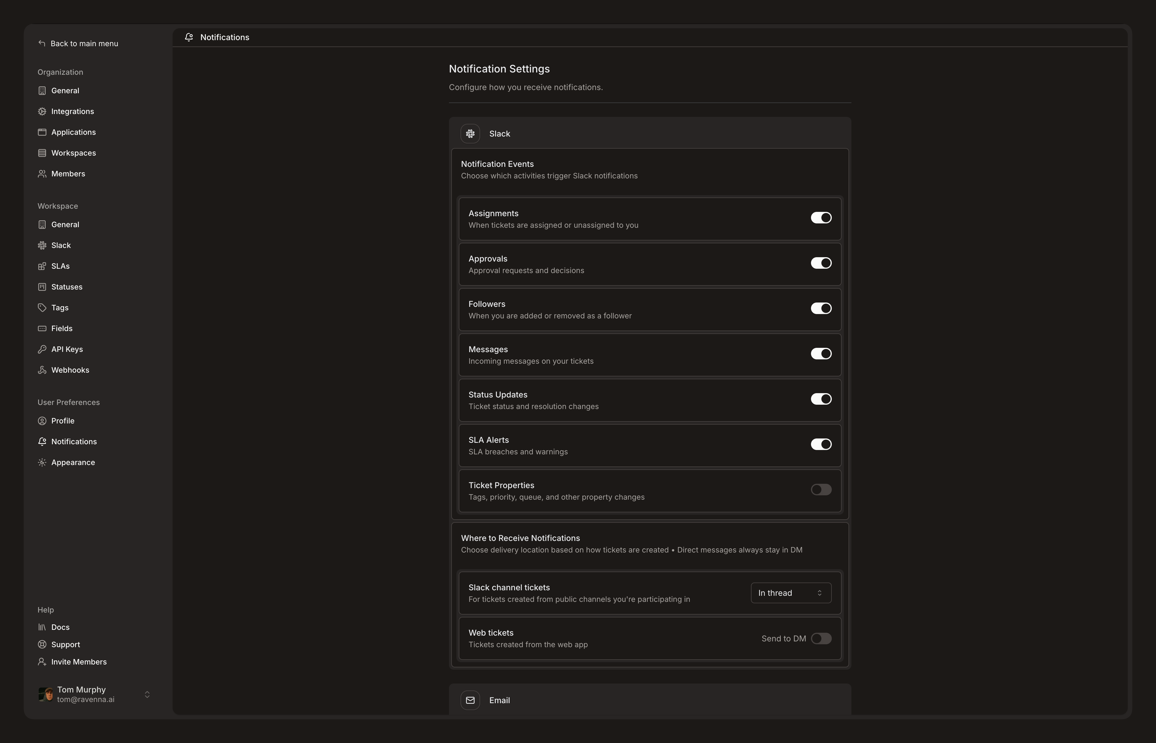 Notification Preferences