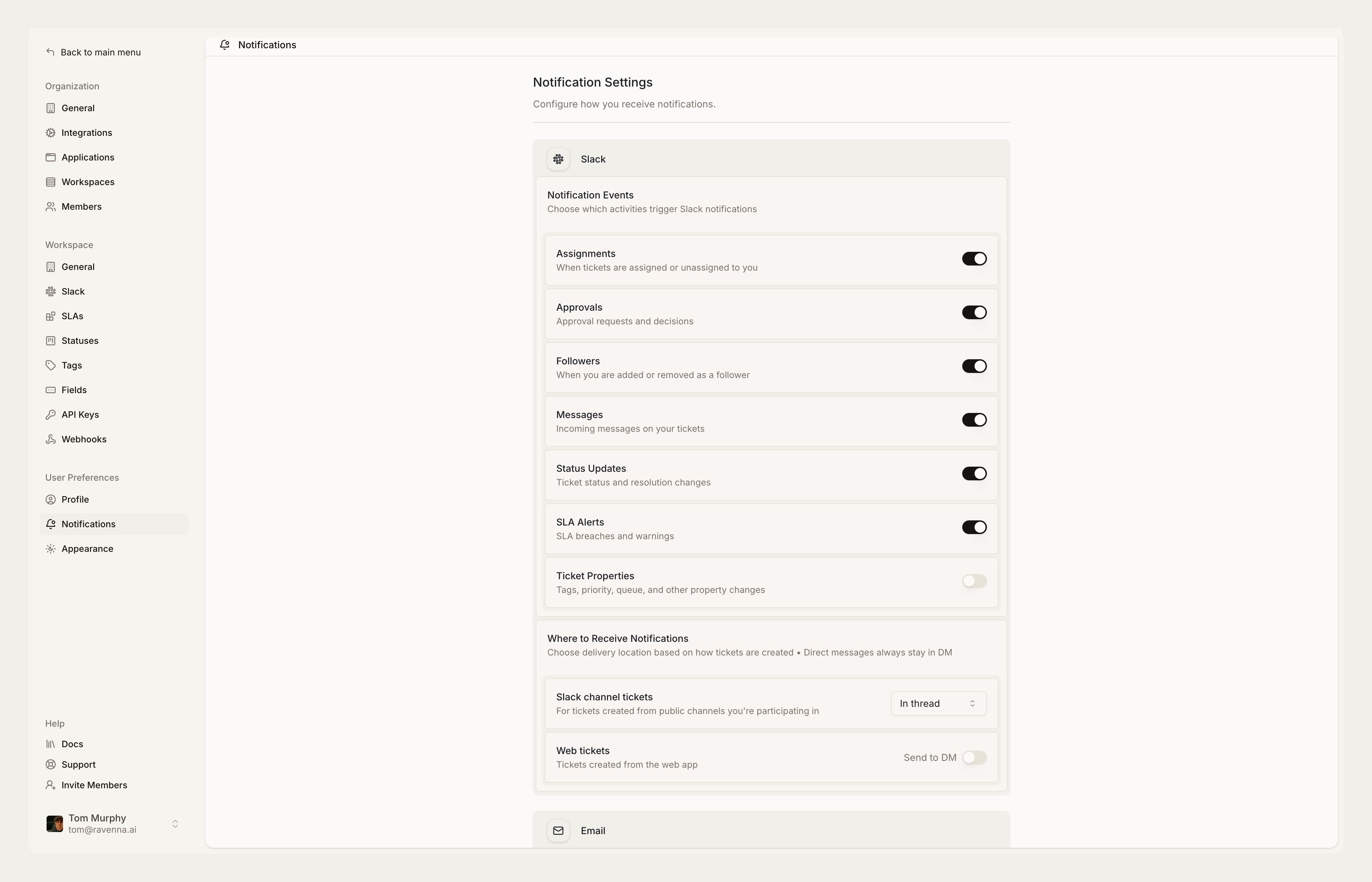 Notification Preferences