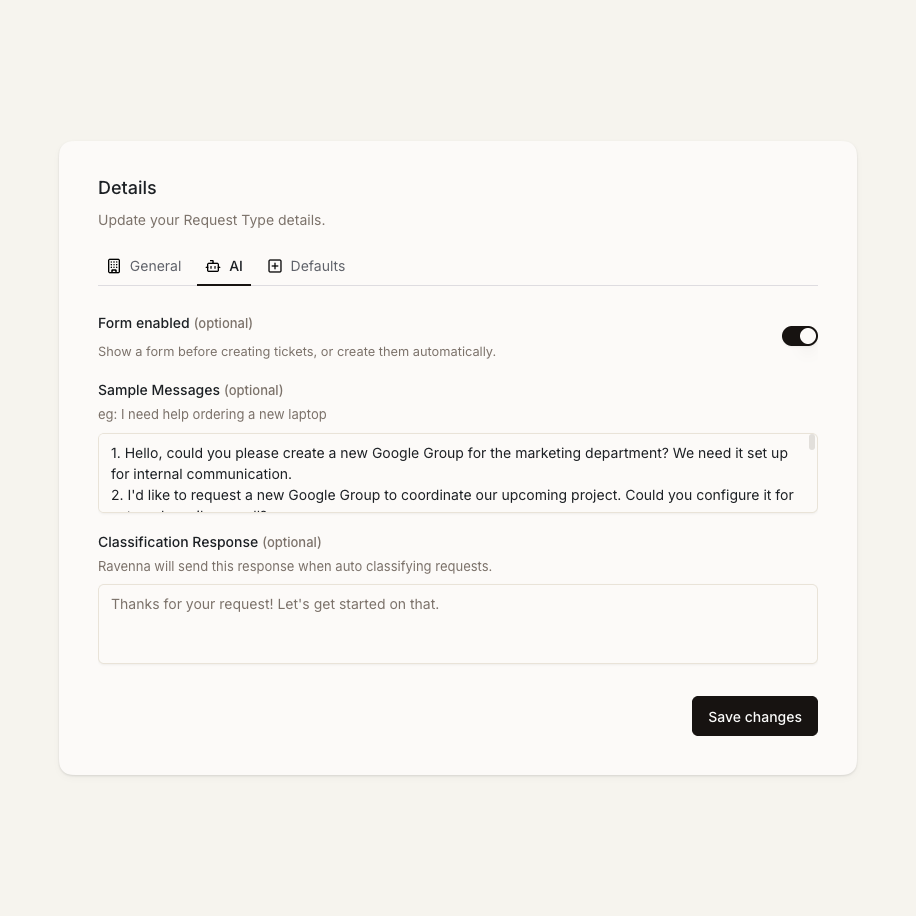 AI Settings