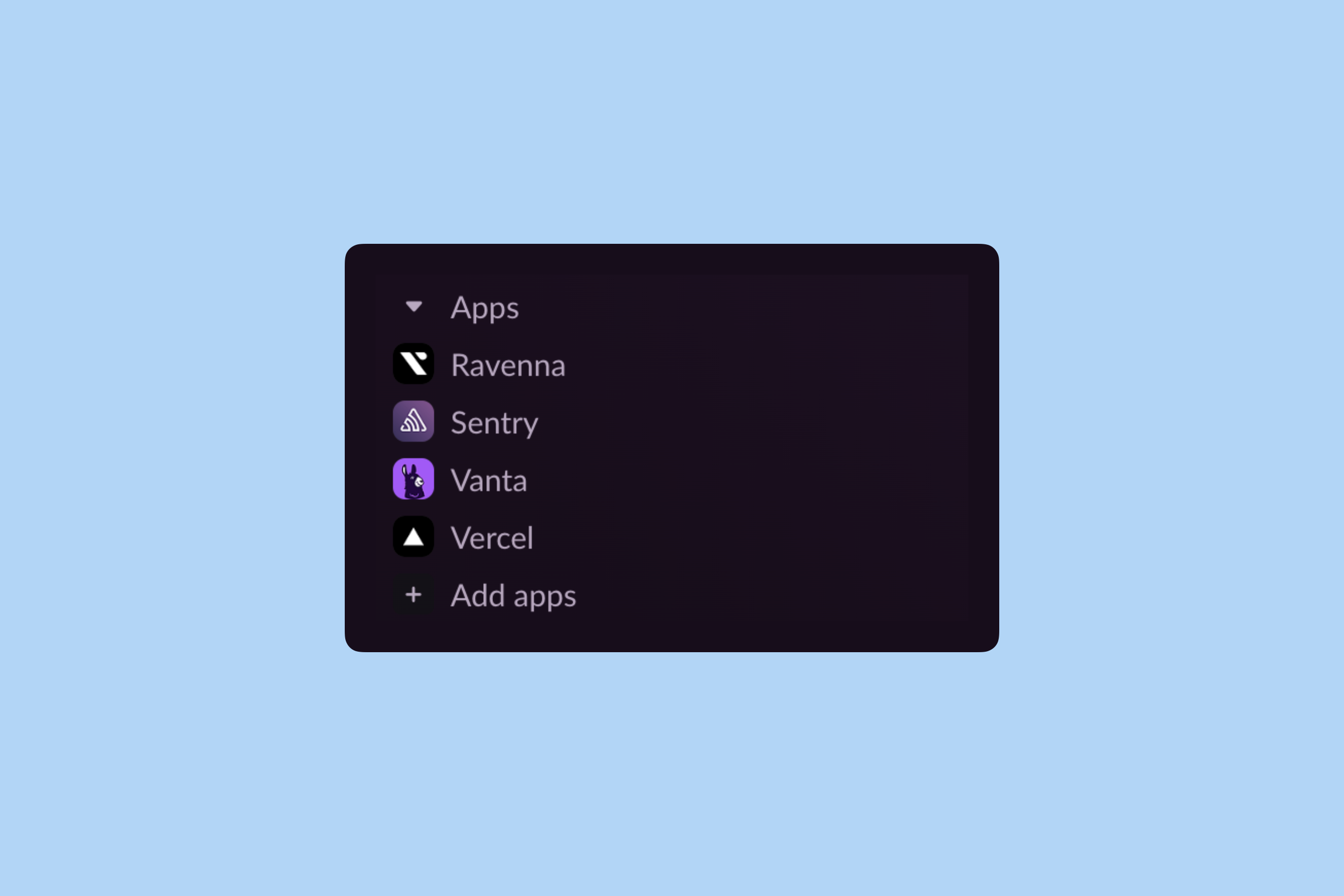 Ravenna app in Slack
