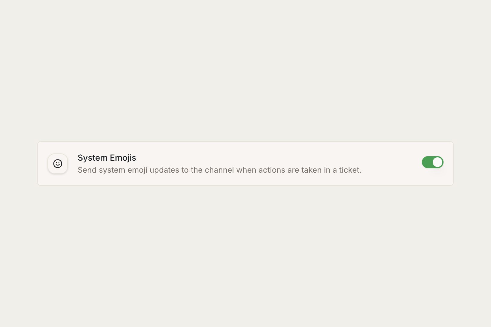 System Emoji Updates Configuration