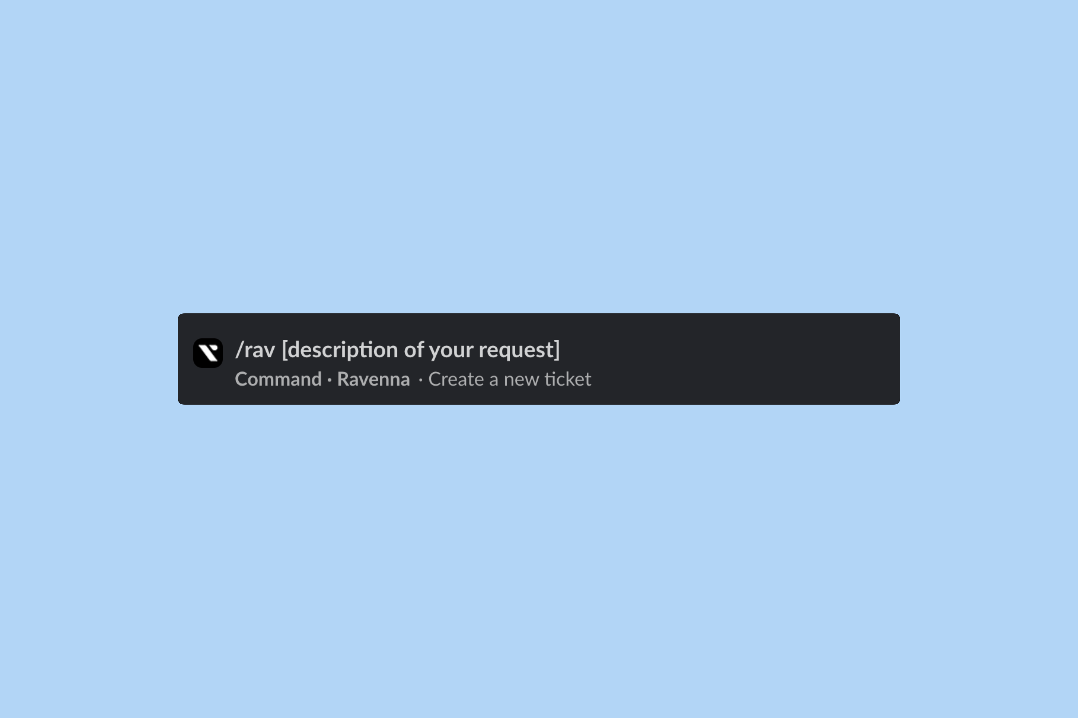 Slash command example