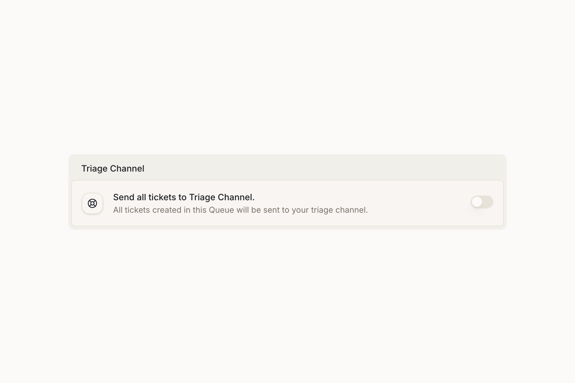 Triage Forwarding Setting