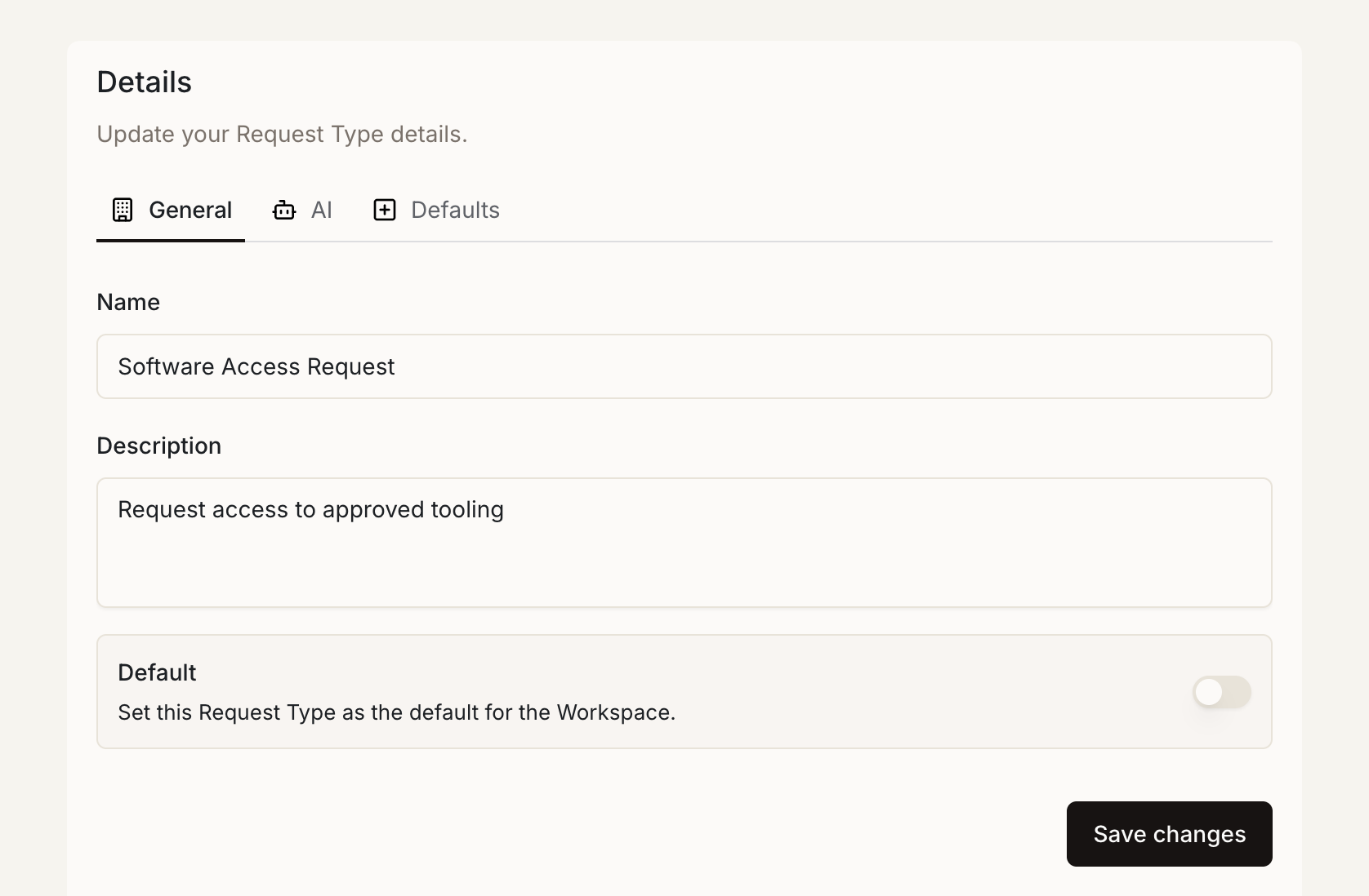 General Settings